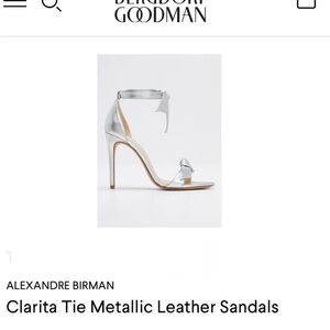 Alexandre Birman Clarita 100 Silver Sandals